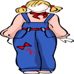 Girl in Overalls 4
