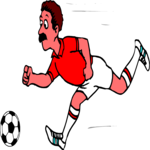 Soccer - Player 48 Clip Art