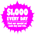 $1000 Every Day Clip Art