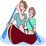 Canoeing 23 Clip Art