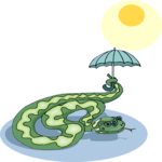 Snake with Umbrella