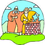 Saul & Fire Clip Art