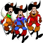 Three Musketeers Clip Art