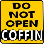 Do Not Open - Coffin Clip Art