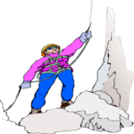 Mountain Climbing 32 Clip Art