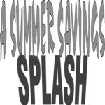 Summer Savings Splash Clip Art