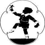 Silhouettes, Boy with Cookies