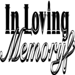In Loving Memory Clip Art