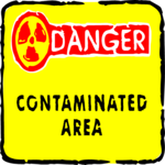 Danger - Contaminated Area Clip Art