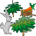 Rabbit with Carrot 7 Clip Art