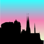 Castle Silhouette 1 Clip Art