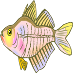 Glass Fish 2 Clip Art