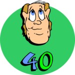 40th Birthday 2 Clip Art