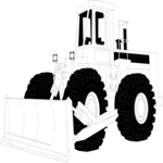 Bulldozer 02 Clip Art