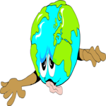 Earth - Tired World Clip Art