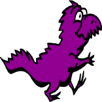 Dinosaur Running 1 Clip Art