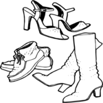 Shoe Collage 3 Clip Art