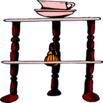 Table with Pitcher Clip Art