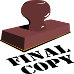 Final Copy Clip Art