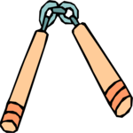 Nunchucks 1 Clip Art