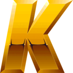 Gold  Italic K