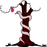 Snake in Tree Clip Art