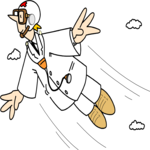 Doctor - Flying Clip Art