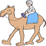 Boy Riding Camel