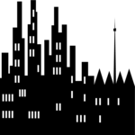 City Skyline 33 Clip Art