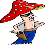 Mushroom Man with Gun