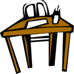 Table & Chair Clip Art