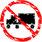 No Trucks Symbol Clip Art