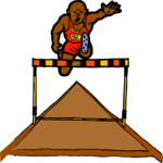 T & F - Hurdles 13 Clip Art