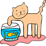 Cat & Goldfish