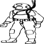 Deep Sea Diver 2 Clip Art