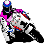 Motorcycle Racing 07 Clip Art
