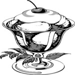 Ice Cream Sundae 04 Clip Art