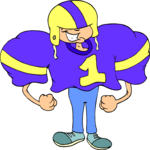 Boy in Football Uniform