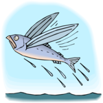 Flying Fish 2 Clip Art