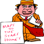 Maps to Star Homes Clip Art