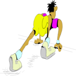 T & F - Runner 21 Clip Art