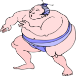 Wrestling - Sumo 2 Clip Art