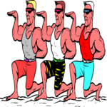 Muscle Men Clip Art