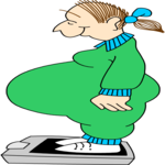 Pregnant Woman on Scale