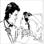 Bride & Groom 02 Clip Art