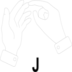 Sign Language J