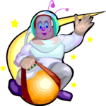 Astronaut Riding Comet