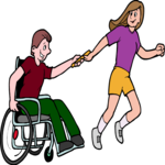 Couple Playing Clip Art