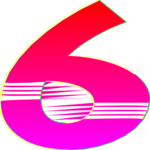 Sleek Extended 6 Clip Art