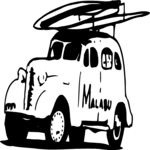 Surf Wagon 2 Clip Art